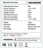 SOLARMARE 66W TC IP67 ETFE ULTRA FLEX FLUSH