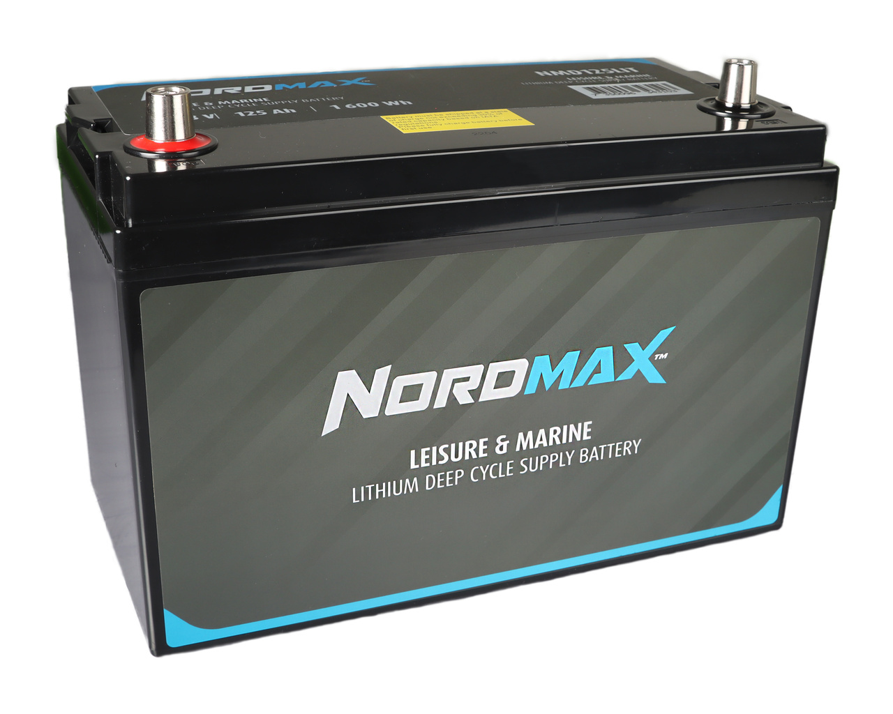 NORDMAX LITIUMBATTERI 125AH DEEP CYCLE 2 POL