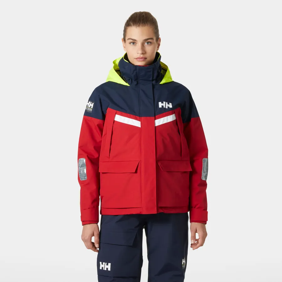 JACKA HELLY HANSEN PIER 4.0 RÖD/NAVY DAM S