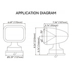 FJÄRRSTRÅLKASTARE LED SEAFLO VIT