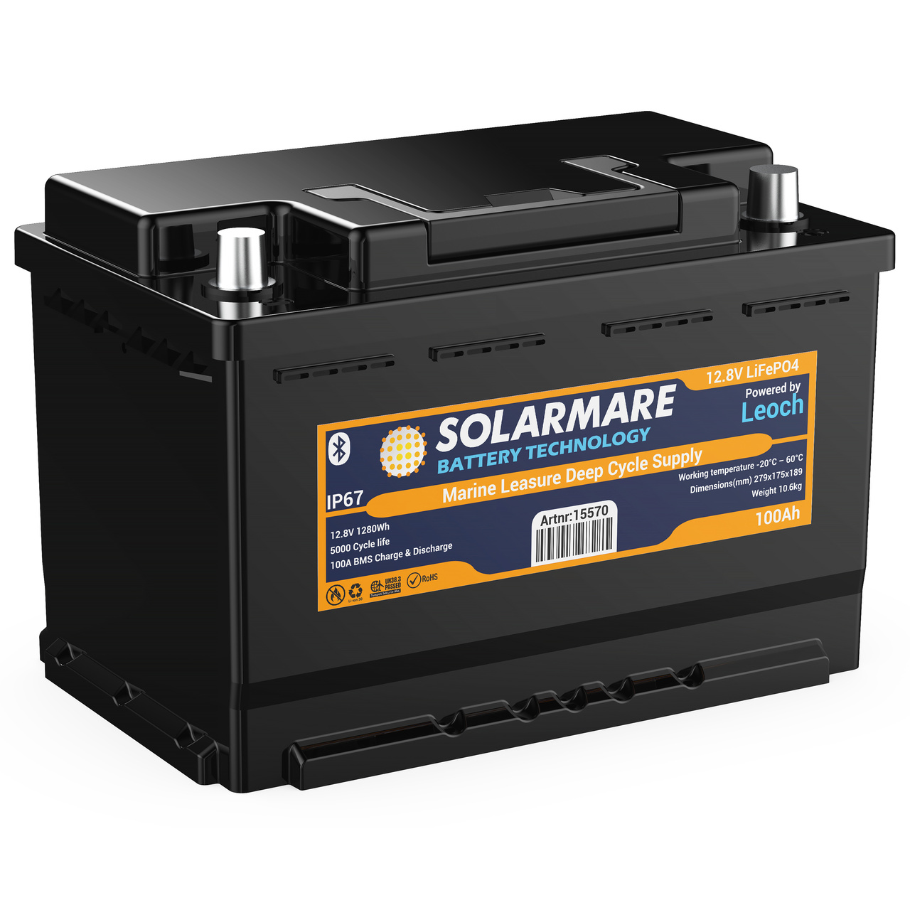 SOLARMARE  LITIUM DEEP CYCLE BT 100AH