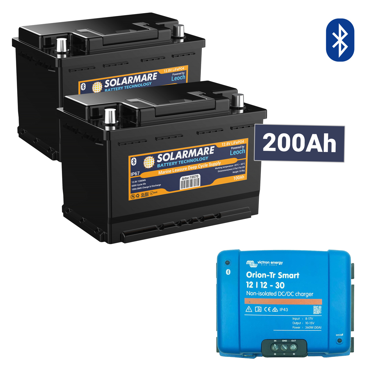 LITIUMPAKET 200AH SOLARMARE