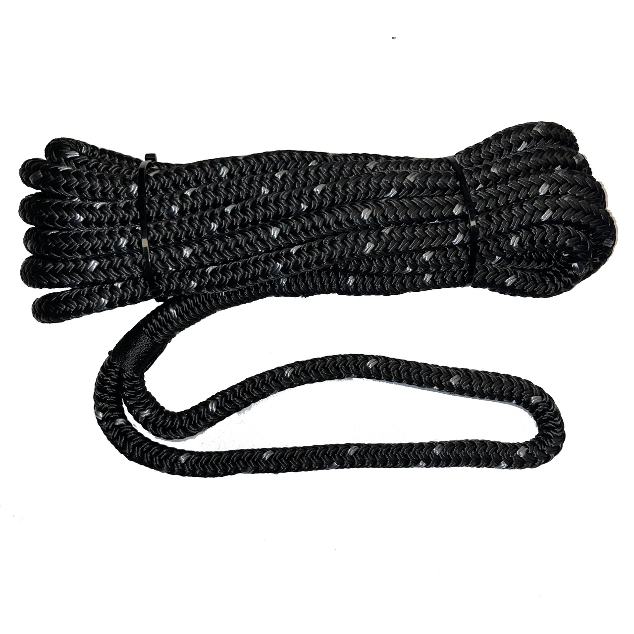 FÖRTÖJNING  SVART FLÄTAD ÖGA 14MM/6M