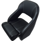 BÅTSTOL COMPACT AIR SVART/CARBON