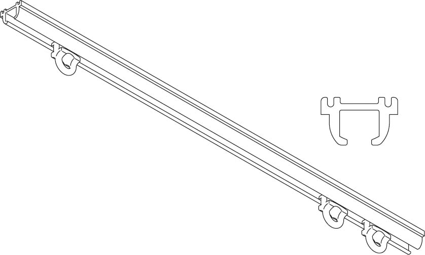 GARDINSKENA AL 3000 MM