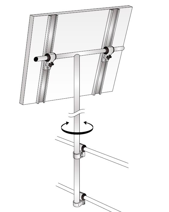 NOA-VRIDBAR SOLPANELHÅLLARE