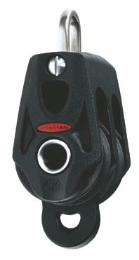 DUBBELBLOCK HUNDSVOTT 30MM RONSTAN