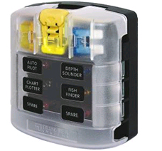 SÄKRINGSHÅLLARE BLUE SEA FUSEBLOCK 6MINUS