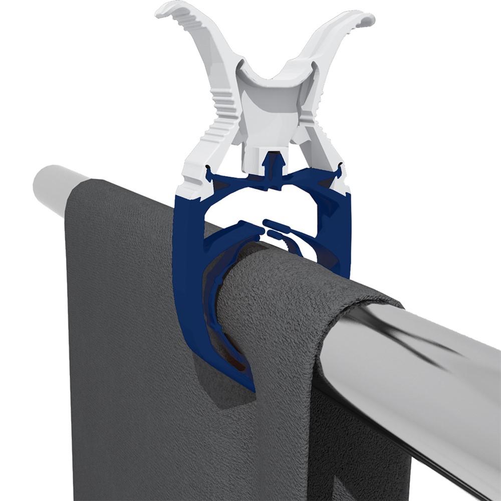 FIXCLIP 6-P VIT/MARIN BLÅ