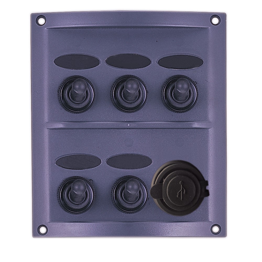 STRÖMBR.PANEL USB STÄNKSÄKER