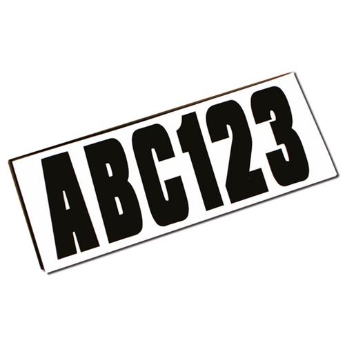 BOKSTÄVER/SIFFROR SVART