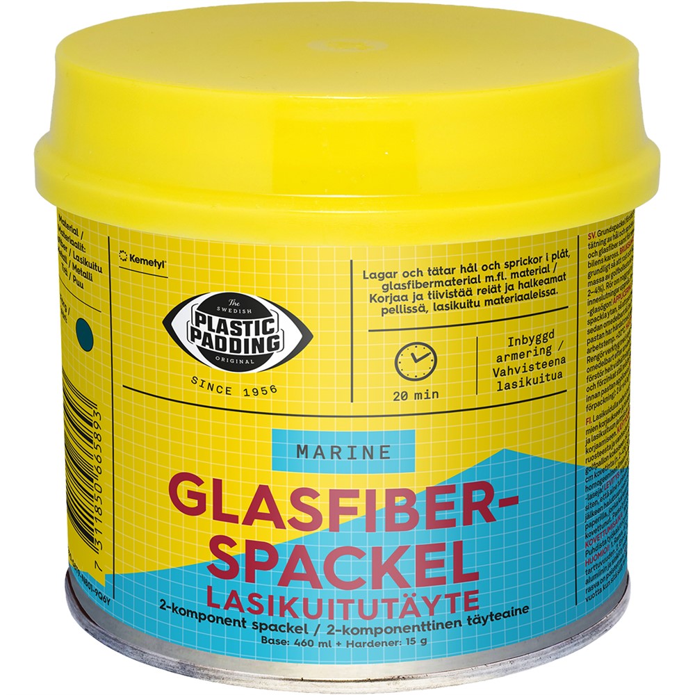 PLASTIC PADDING GLASFIBERSPACKEL 460ML