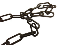 DEKORKÄTTING SVART 2M