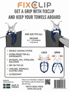 FIXCLIP 6-P VIT/MARIN BLÅ