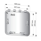 DÄCKSLUCKA 457X327 VETUS MOD MAGNUS