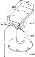STOLSTATIV HD SVIRVEL+GAS+GLID
