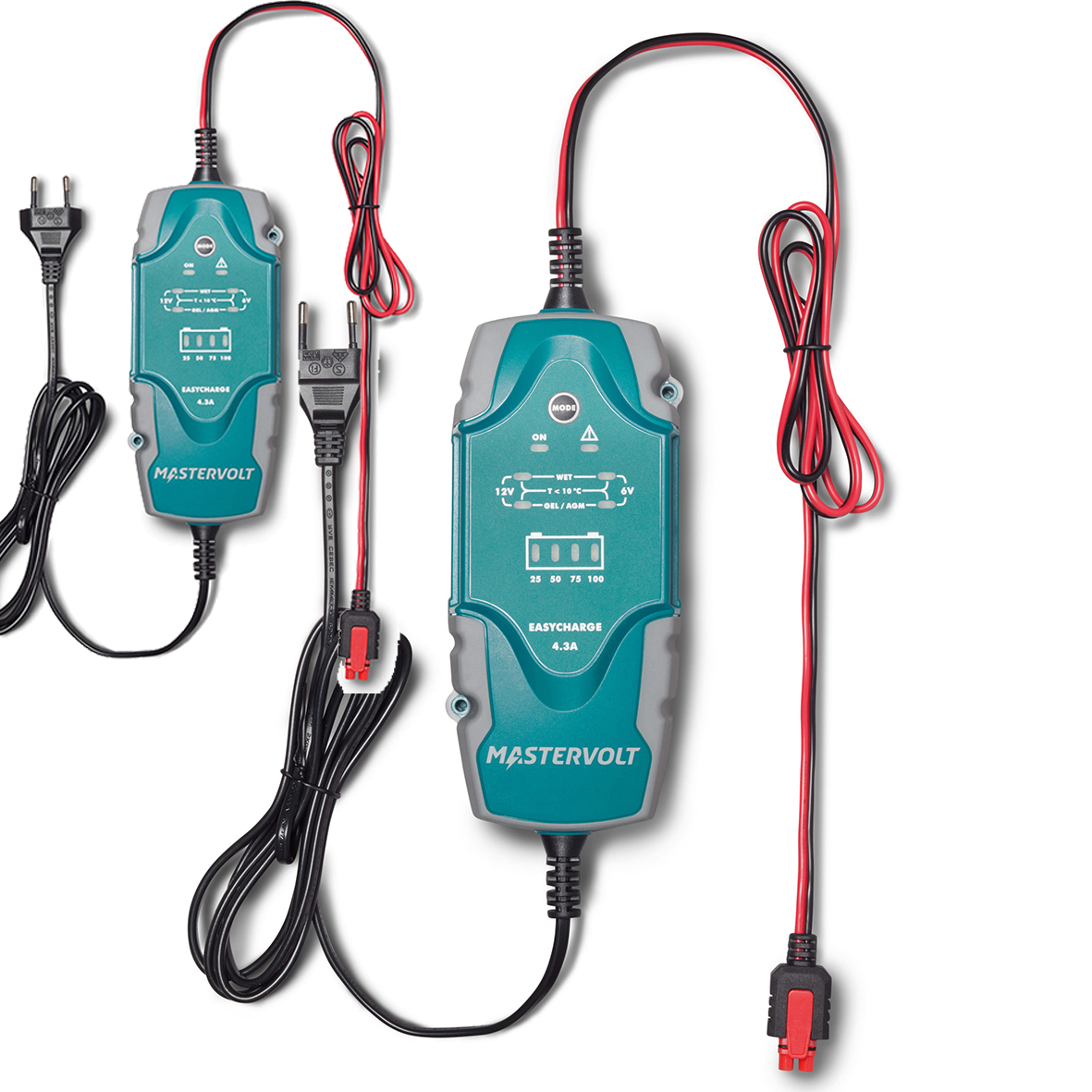 BATTERILADDARE MASTERVOLT 1,1A + 4.3A PAKET