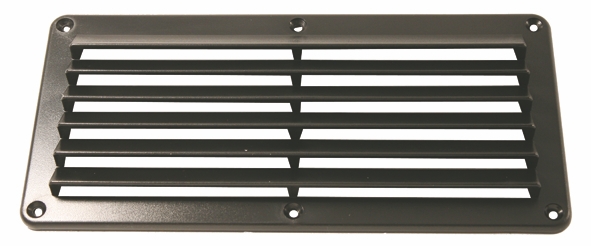 VENTILATIONSGALLER SVART PLAST